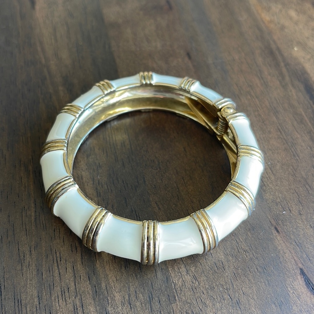 JCrew white enamel bangle